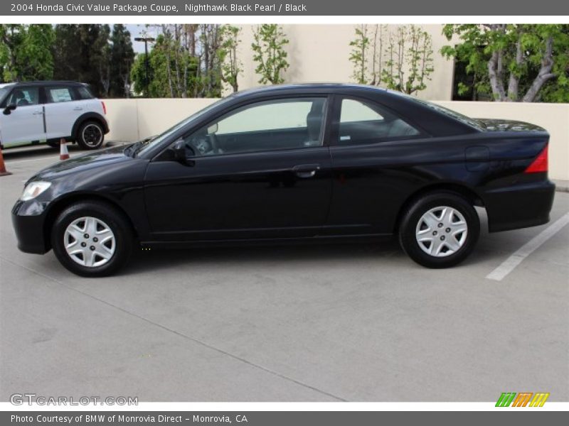 Nighthawk Black Pearl / Black 2004 Honda Civic Value Package Coupe
