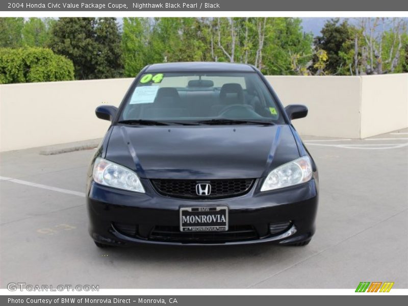Nighthawk Black Pearl / Black 2004 Honda Civic Value Package Coupe