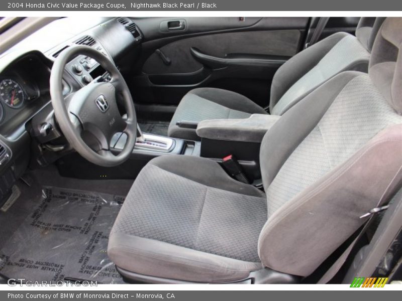Front Seat of 2004 Civic Value Package Coupe