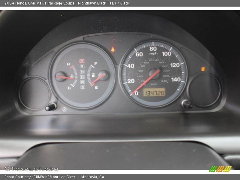  2004 Civic Value Package Coupe Value Package Coupe Gauges
