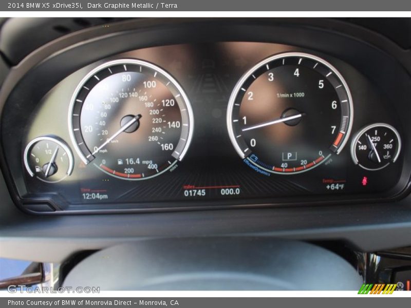 Dark Graphite Metallic / Terra 2014 BMW X5 xDrive35i