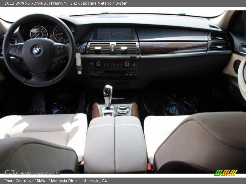 Black Sapphire Metallic / Oyster 2013 BMW X5 xDrive 35i Premium