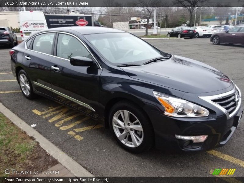 Storm Blue / Beige 2015 Nissan Altima 2.5 SV
