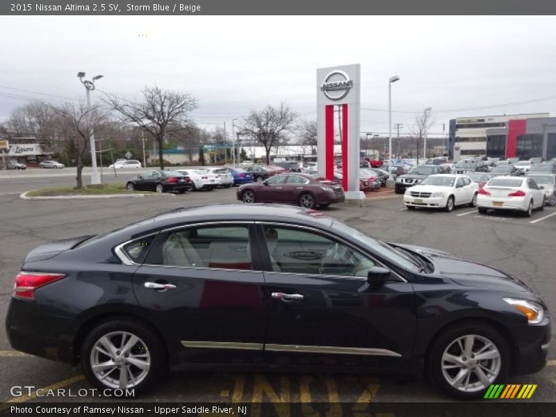 Storm Blue / Beige 2015 Nissan Altima 2.5 SV