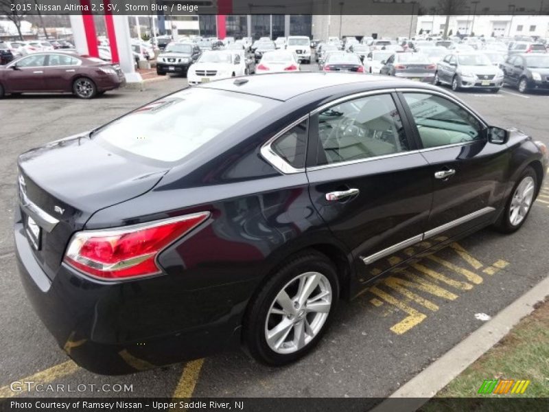 Storm Blue / Beige 2015 Nissan Altima 2.5 SV