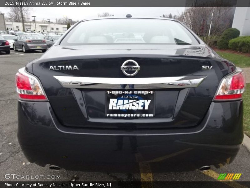 Storm Blue / Beige 2015 Nissan Altima 2.5 SV