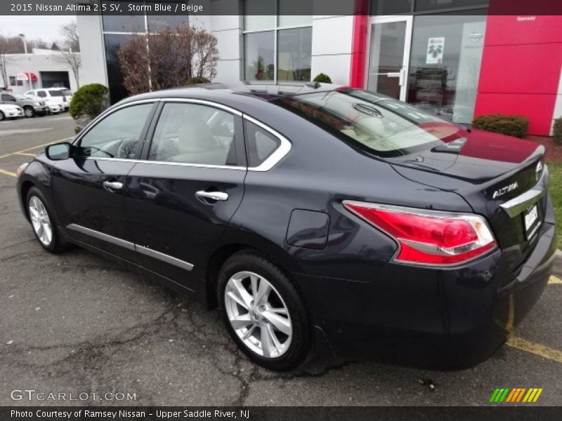 Storm Blue / Beige 2015 Nissan Altima 2.5 SV