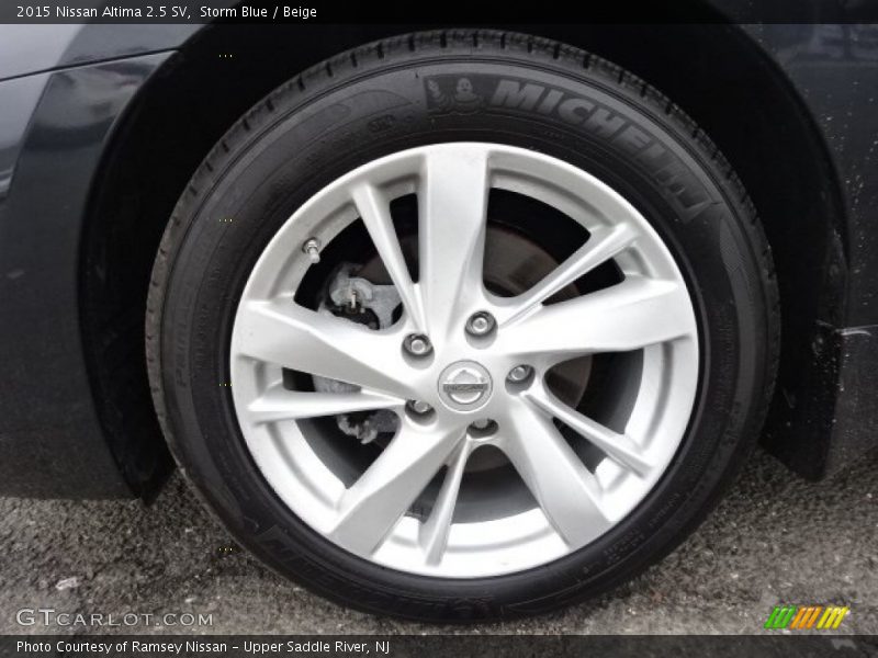 Storm Blue / Beige 2015 Nissan Altima 2.5 SV
