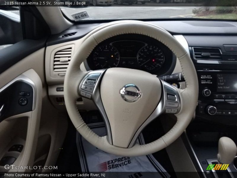 Storm Blue / Beige 2015 Nissan Altima 2.5 SV