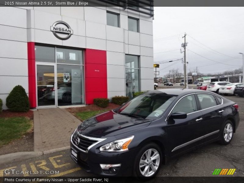 Storm Blue / Beige 2015 Nissan Altima 2.5 SV