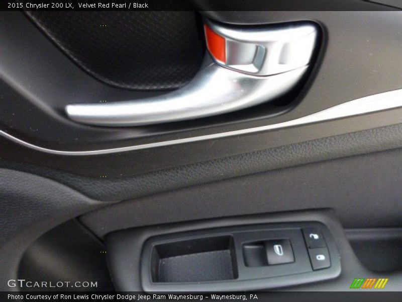 Velvet Red Pearl / Black 2015 Chrysler 200 LX