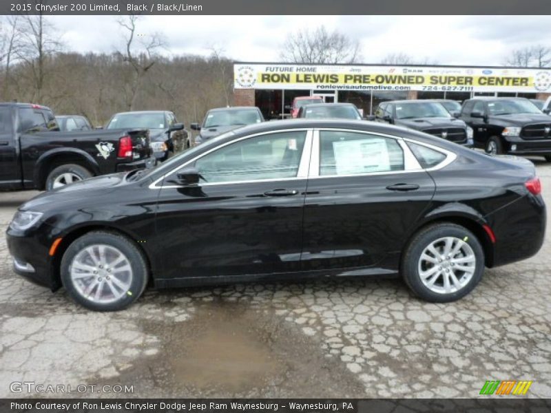 Black / Black/Linen 2015 Chrysler 200 Limited