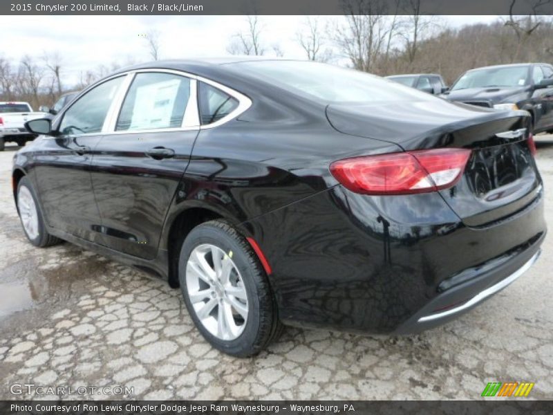 Black / Black/Linen 2015 Chrysler 200 Limited