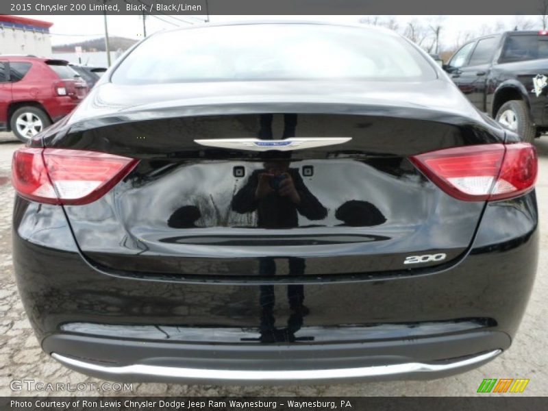Black / Black/Linen 2015 Chrysler 200 Limited