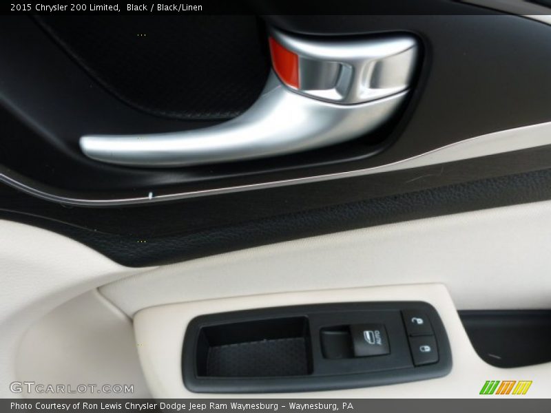 Black / Black/Linen 2015 Chrysler 200 Limited