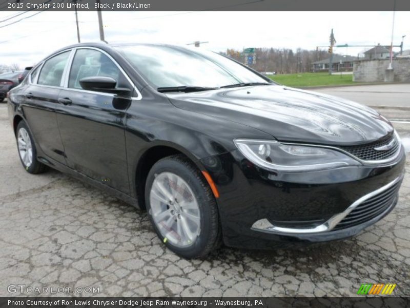 Black / Black/Linen 2015 Chrysler 200 Limited