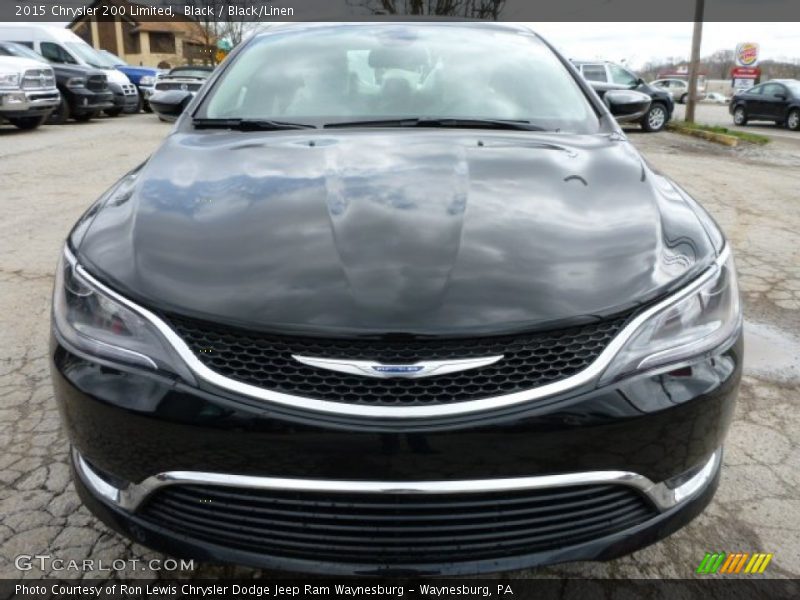 Black / Black/Linen 2015 Chrysler 200 Limited