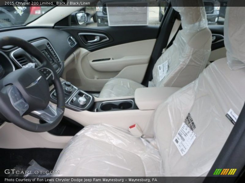 Black / Black/Linen 2015 Chrysler 200 Limited