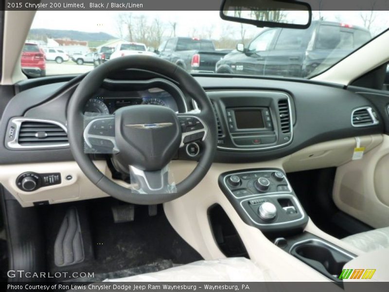Black / Black/Linen 2015 Chrysler 200 Limited