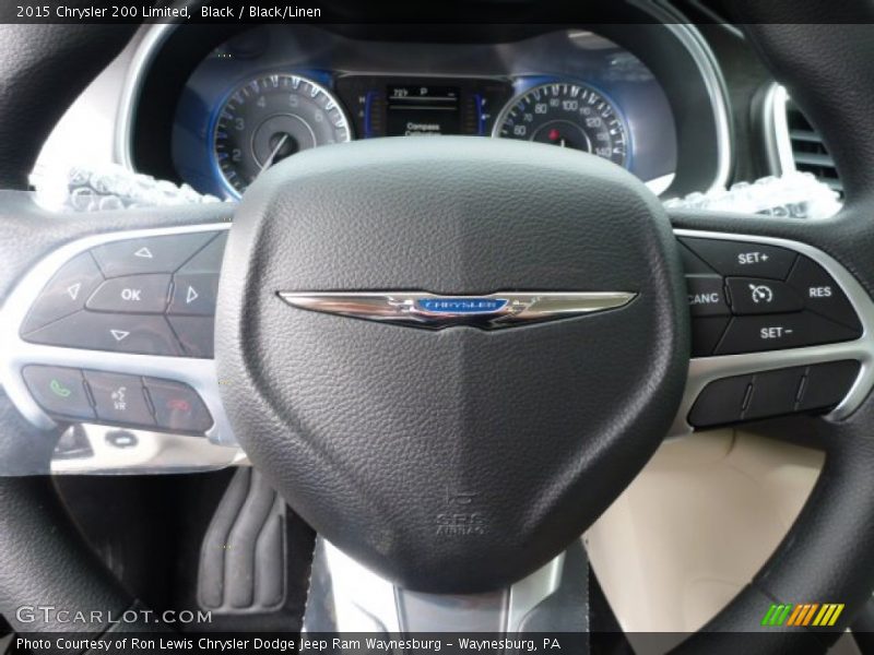 Black / Black/Linen 2015 Chrysler 200 Limited