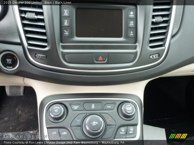 Black / Black/Linen 2015 Chrysler 200 Limited