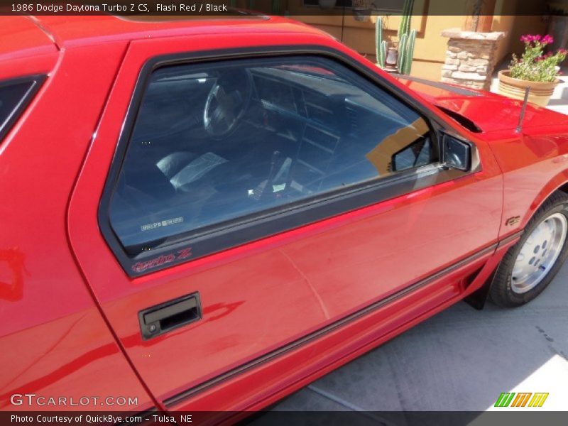 Flash Red / Black 1986 Dodge Daytona Turbo Z CS