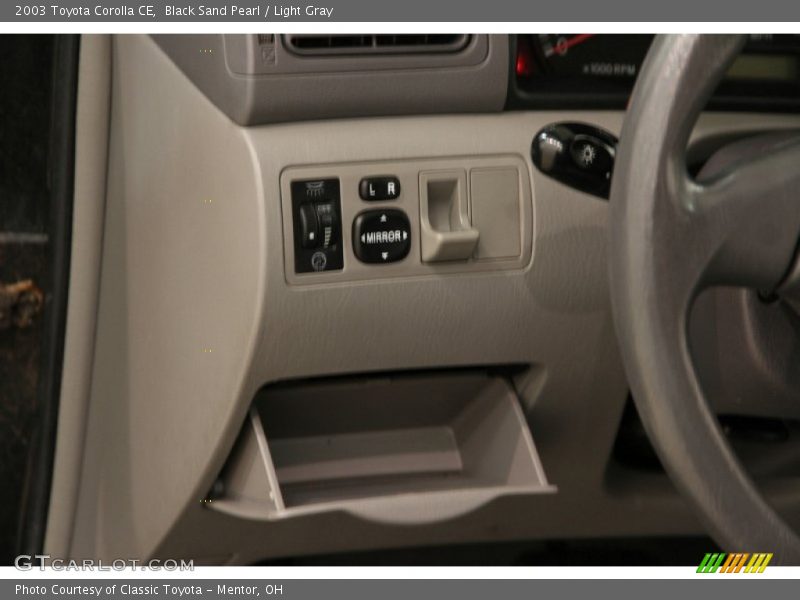 Black Sand Pearl / Light Gray 2003 Toyota Corolla CE