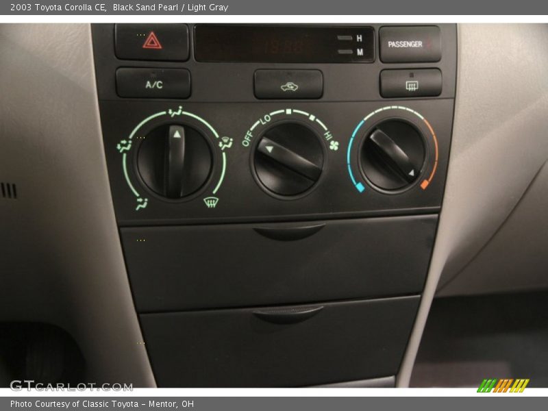 Black Sand Pearl / Light Gray 2003 Toyota Corolla CE