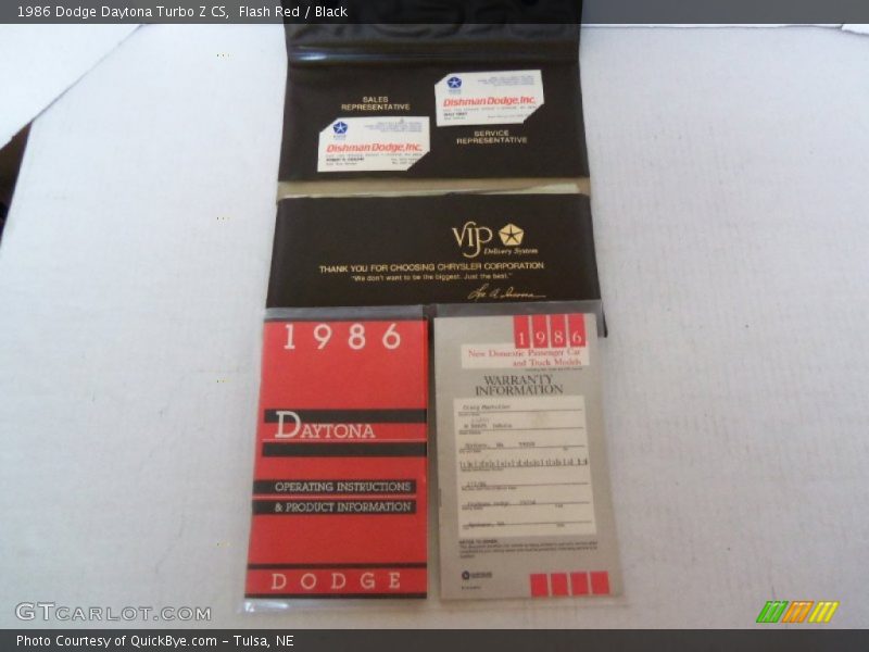 Books/Manuals of 1986 Daytona Turbo Z CS