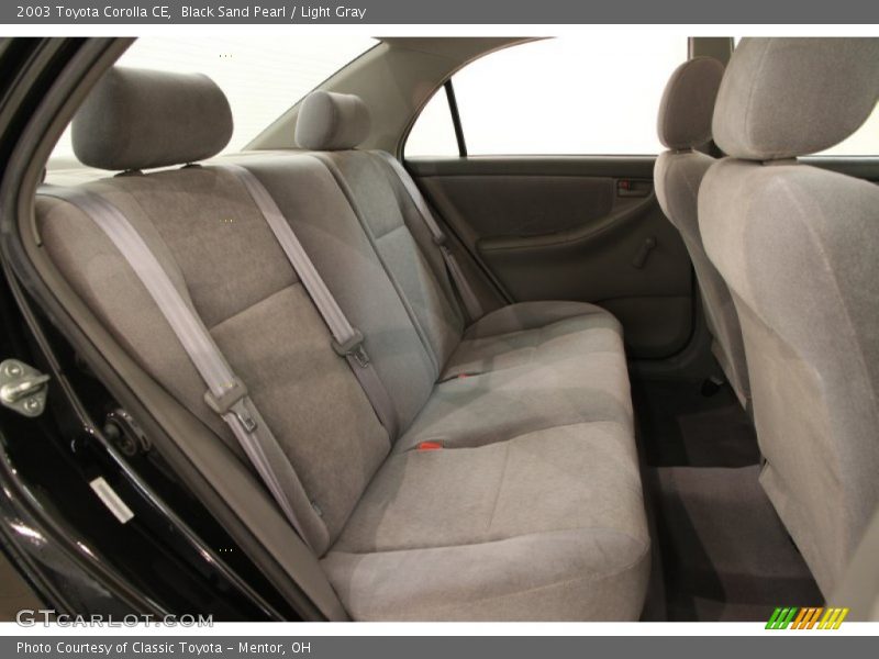 Black Sand Pearl / Light Gray 2003 Toyota Corolla CE