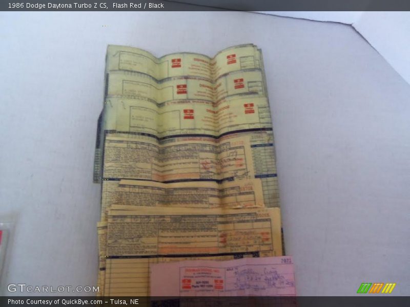 Flash Red / Black 1986 Dodge Daytona Turbo Z CS