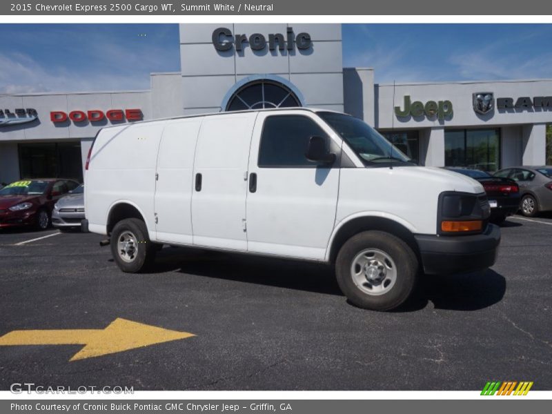 Summit White / Neutral 2015 Chevrolet Express 2500 Cargo WT