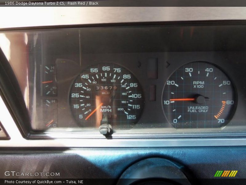 Flash Red / Black 1986 Dodge Daytona Turbo Z CS