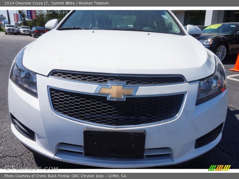 Summit White / Medium Titanium 2014 Chevrolet Cruze LT