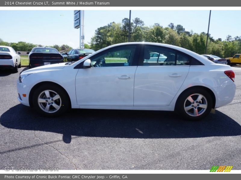 Summit White / Medium Titanium 2014 Chevrolet Cruze LT