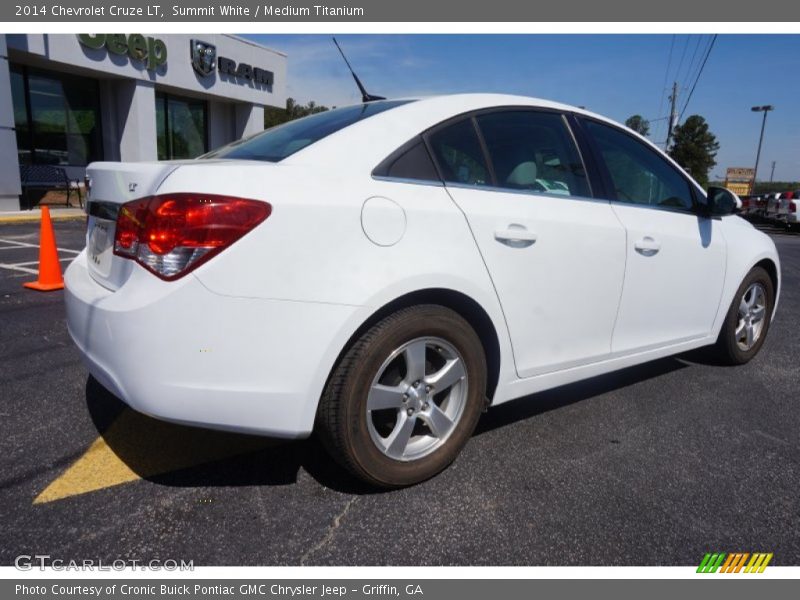 Summit White / Medium Titanium 2014 Chevrolet Cruze LT