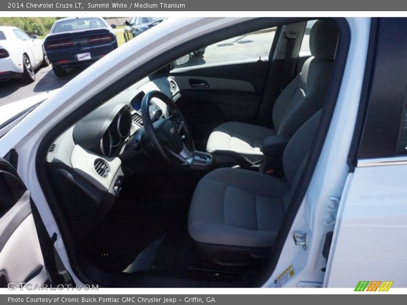 Summit White / Medium Titanium 2014 Chevrolet Cruze LT