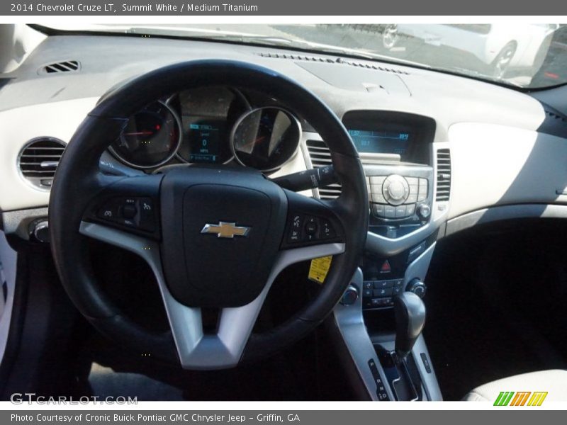 Summit White / Medium Titanium 2014 Chevrolet Cruze LT