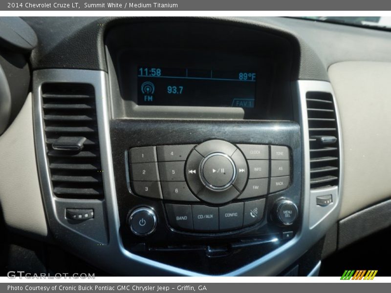 Summit White / Medium Titanium 2014 Chevrolet Cruze LT