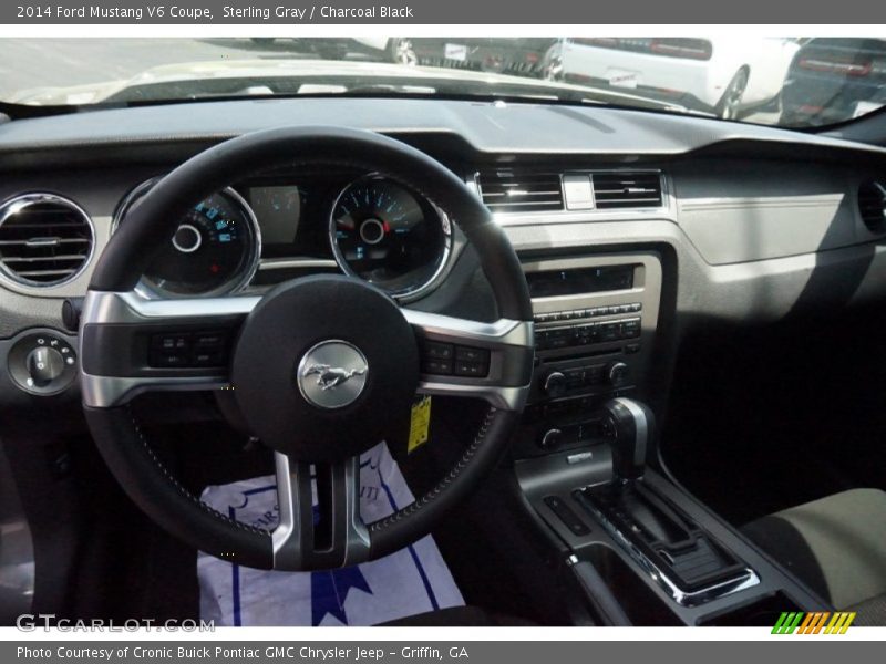 Sterling Gray / Charcoal Black 2014 Ford Mustang V6 Coupe