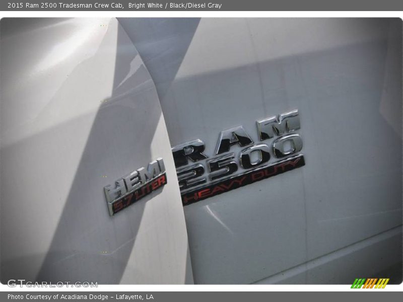 Bright White / Black/Diesel Gray 2015 Ram 2500 Tradesman Crew Cab