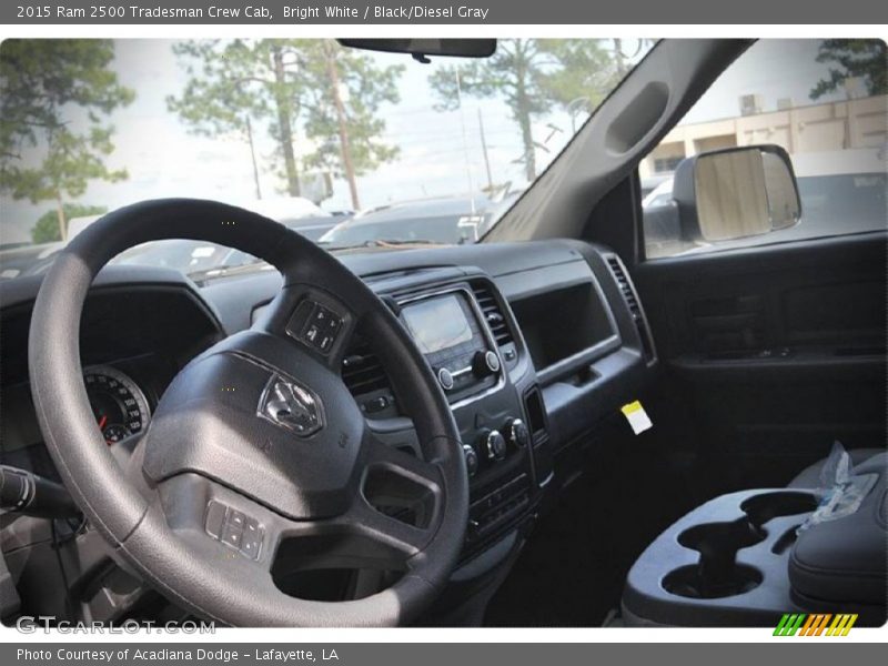 Bright White / Black/Diesel Gray 2015 Ram 2500 Tradesman Crew Cab