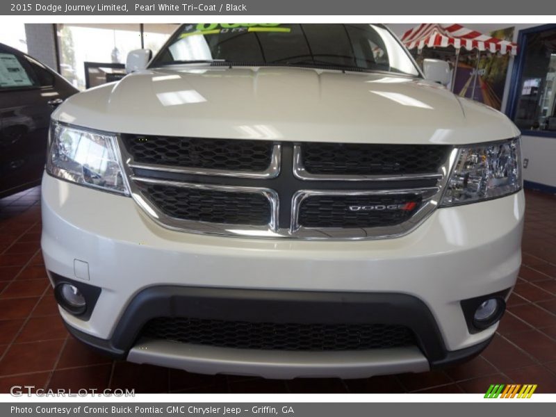 Pearl White Tri-Coat / Black 2015 Dodge Journey Limited