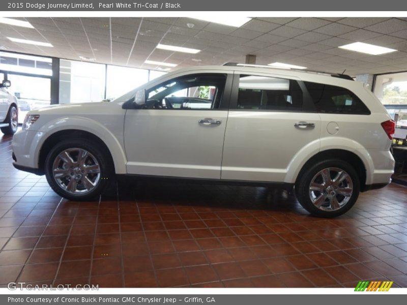 Pearl White Tri-Coat / Black 2015 Dodge Journey Limited