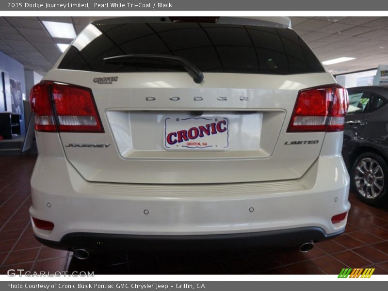 Pearl White Tri-Coat / Black 2015 Dodge Journey Limited