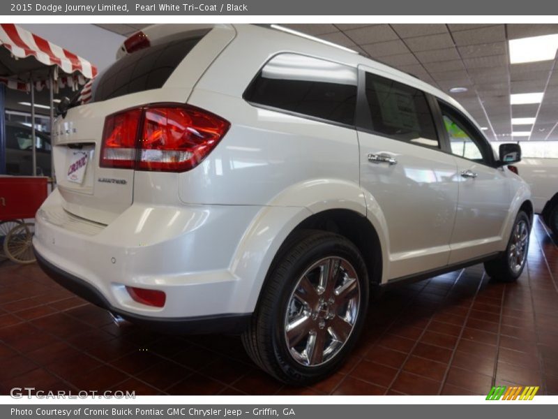Pearl White Tri-Coat / Black 2015 Dodge Journey Limited
