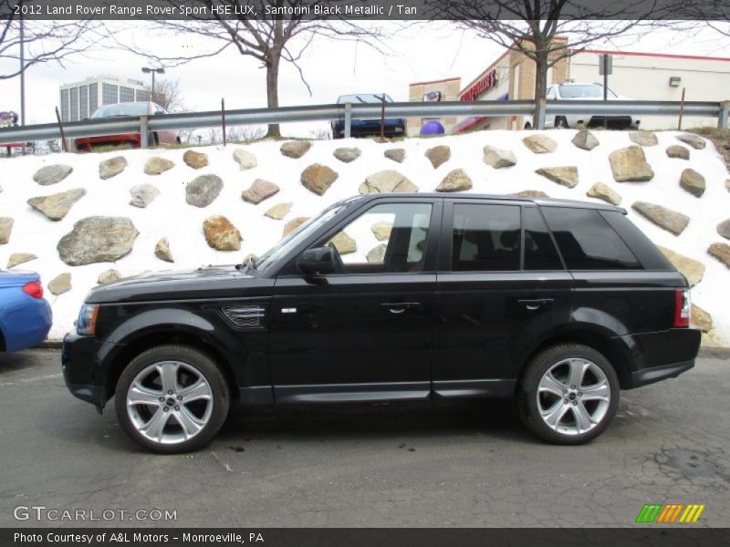 Santorini Black Metallic / Tan 2012 Land Rover Range Rover Sport HSE LUX
