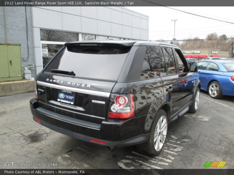 Santorini Black Metallic / Tan 2012 Land Rover Range Rover Sport HSE LUX