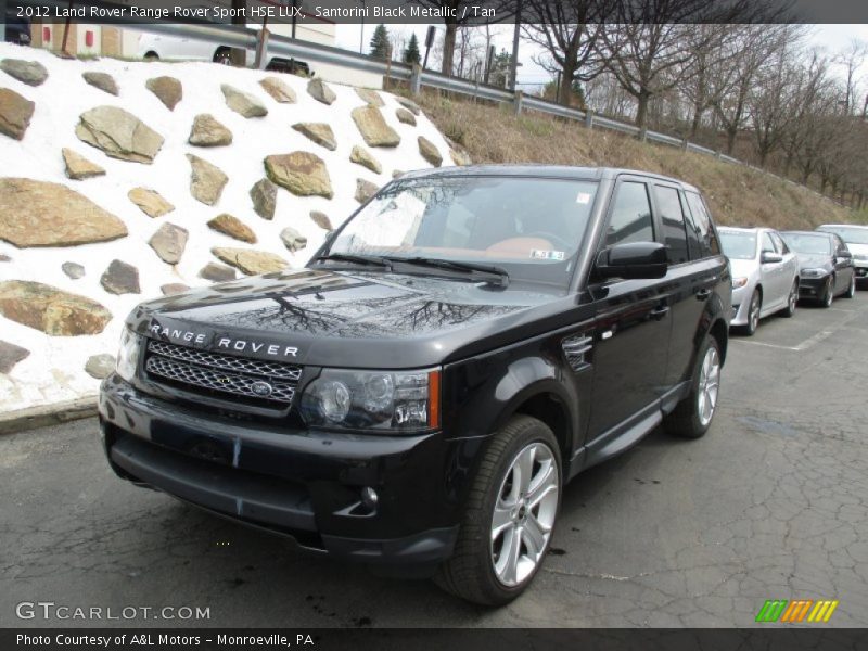 Santorini Black Metallic / Tan 2012 Land Rover Range Rover Sport HSE LUX