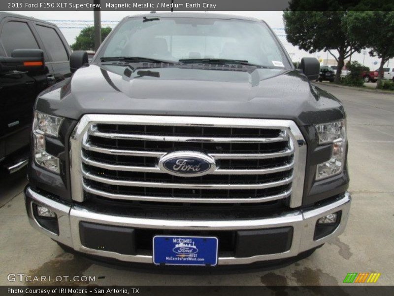 Magnetic Metallic / Medium Earth Gray 2015 Ford F150 XLT SuperCrew